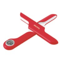 electriQ Digital Folding Weighing Scale with 5kg Capacity - Red