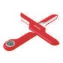 electriQ Digital Folding Weighing Scale with 5kg Capacity - Red