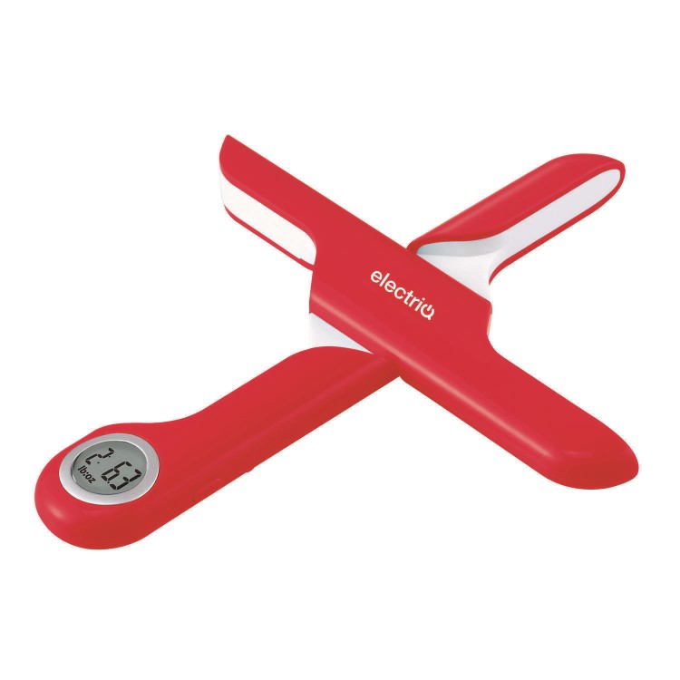 electriQ Digital Folding Weighing Scale with 5kg Capacity - Red