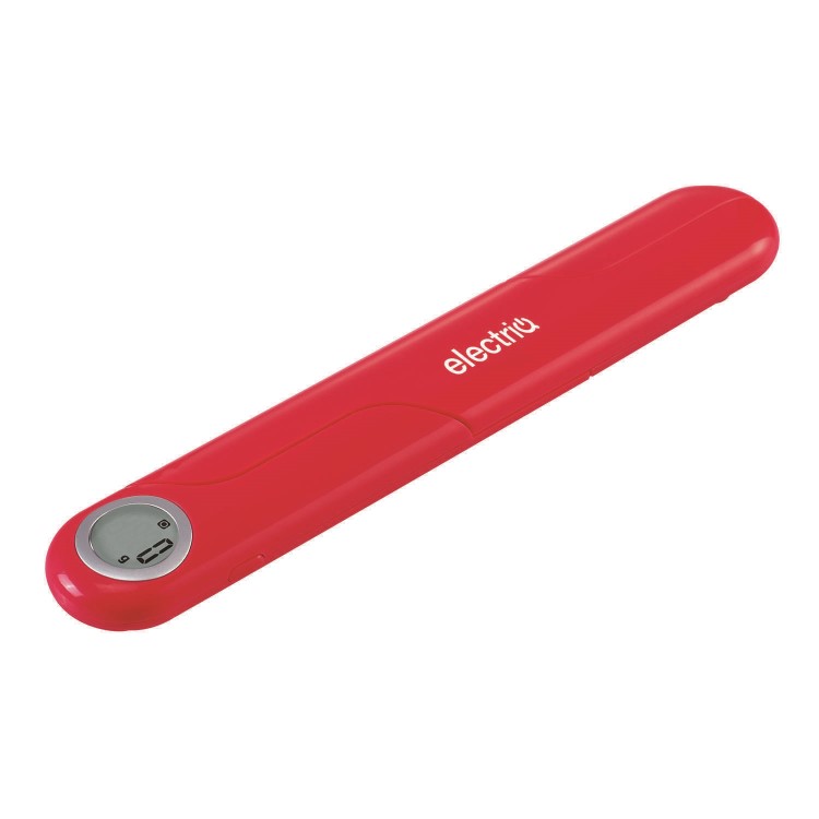 electriQ Digital Folding Weighing Scale with 5kg Capacity - Red