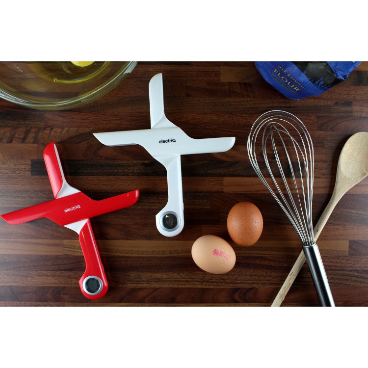 electriQ Digital Folding Weighing Scale with 5kg Capacity - Red