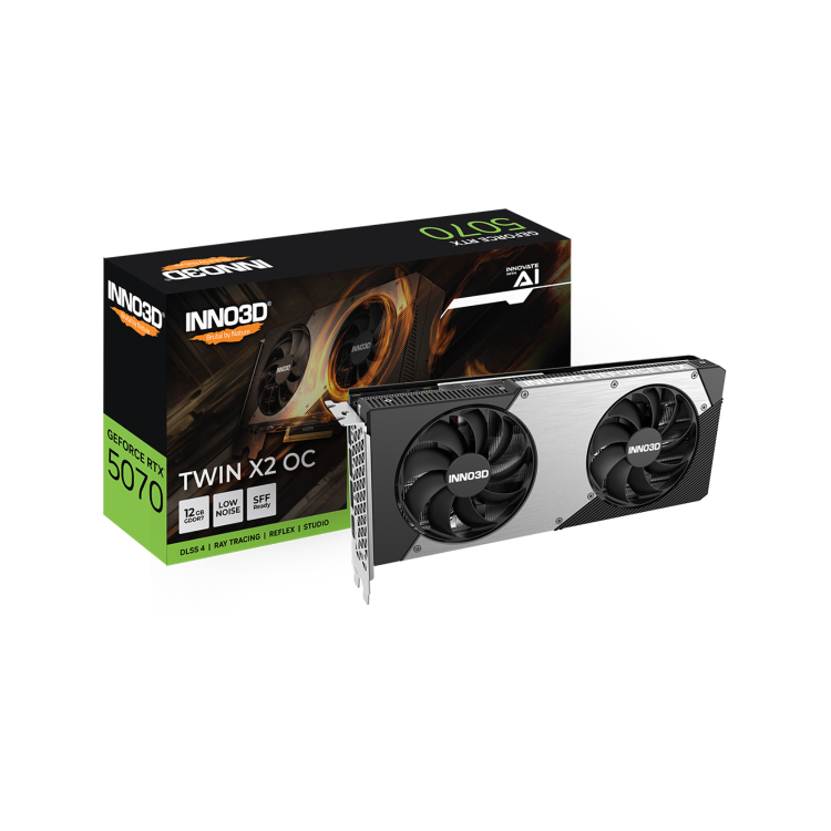 Inno3D GeForce RTX 5070 TWIN X2 12GB GDDR7 Graphics Card