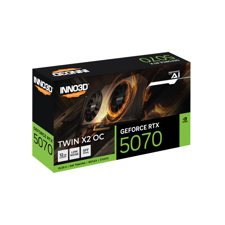 Inno3D GeForce RTX 5070 TWIN X2 12GB GDDR7 Graphics Card