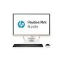 Refurbished Hewlett Packard Pavillion Mini 300-235NAM Intel Core i3-5005U 2GHz 4GB 1TB Mini PC with 23" Monitor in White Desktop