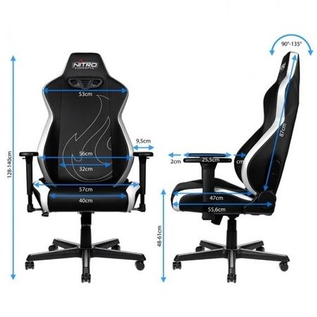 Nitro Concepts S300 EX Gaming Chair - Radiant White