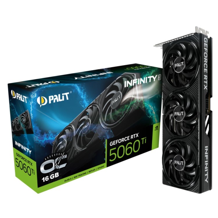Palit GeForce RTX™ 5060 Ti Infinity 3 OC 16GB GDDR7 Graphics Card