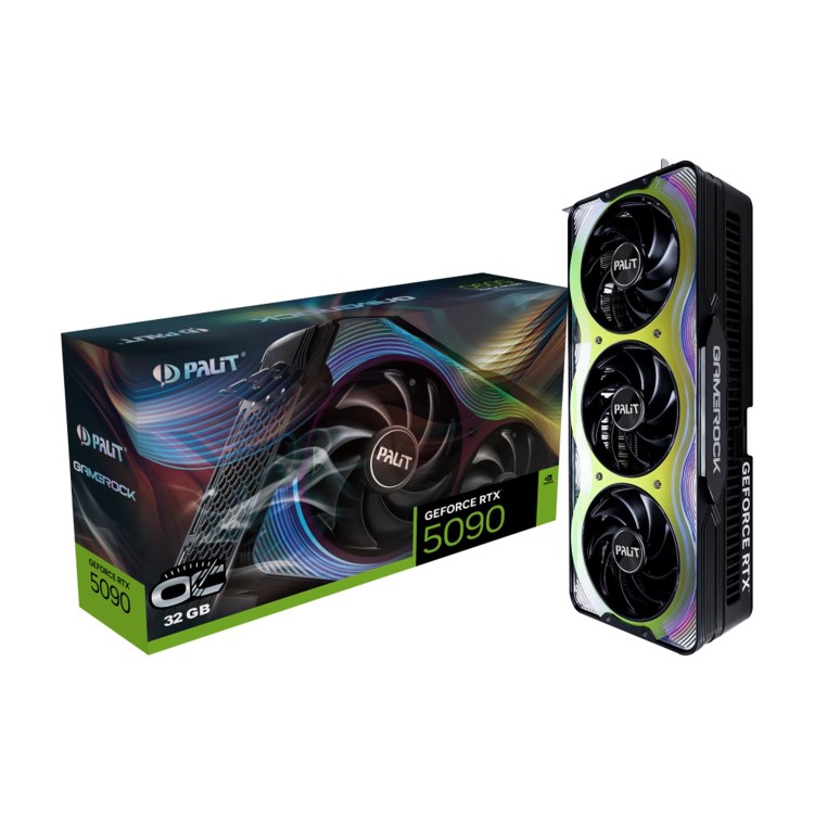 Palit GeForce RTX 5090 GameRock OC 32GB GPU - NE75090S19R5-GB2020G  CCL