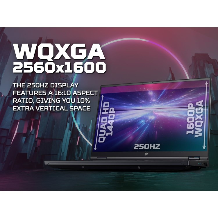 Acer Predator Helios 16 Intel Core i9 32GB 2TB RTX 4080 250Hz 16 Inch Windows 11 Gaming Laptop