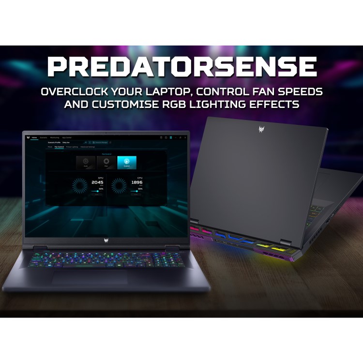 Refurbished Acer Predator Helios 18 PH18-71 Intel Core i9 32GB 2TB RTX 4080 250Hz WQXGA 18 Inch Windows 11 Gaming Laptop