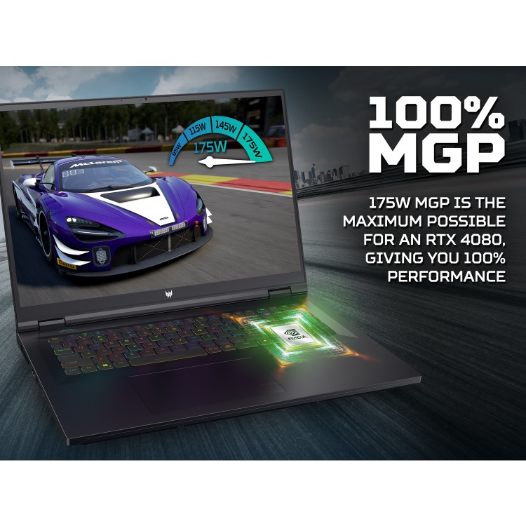 Acer Predator Helios 18 PH18-71 Intel Core i9 32GB 2TB RTX 4080 250Hz WQXGA 18 Inch Windows 11 Gaming Laptop