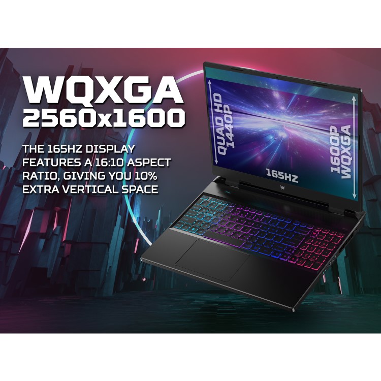 Acer Predator Helios Neo 16 Intel Core i7 16GB RAM 1TB SSD RTX 4060 165Hz WQXGA 16 Inch Windows 11 Gaming Laptop