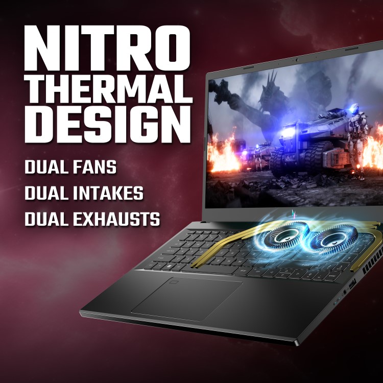 Acer Nitro V 15 Intel Core i5 16GB RAM 512GB SSD RTX 2050 144Hz 15.6 Inch Windows 11 Gaming Laptop