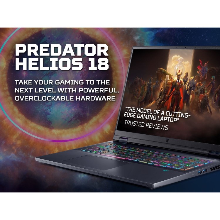 Acer Predator Helios 18 Intel Core i9 32GB RAM 2TB SSD RTX 4080 240Hz 18 Inch Windows 11 Gaming Laptop