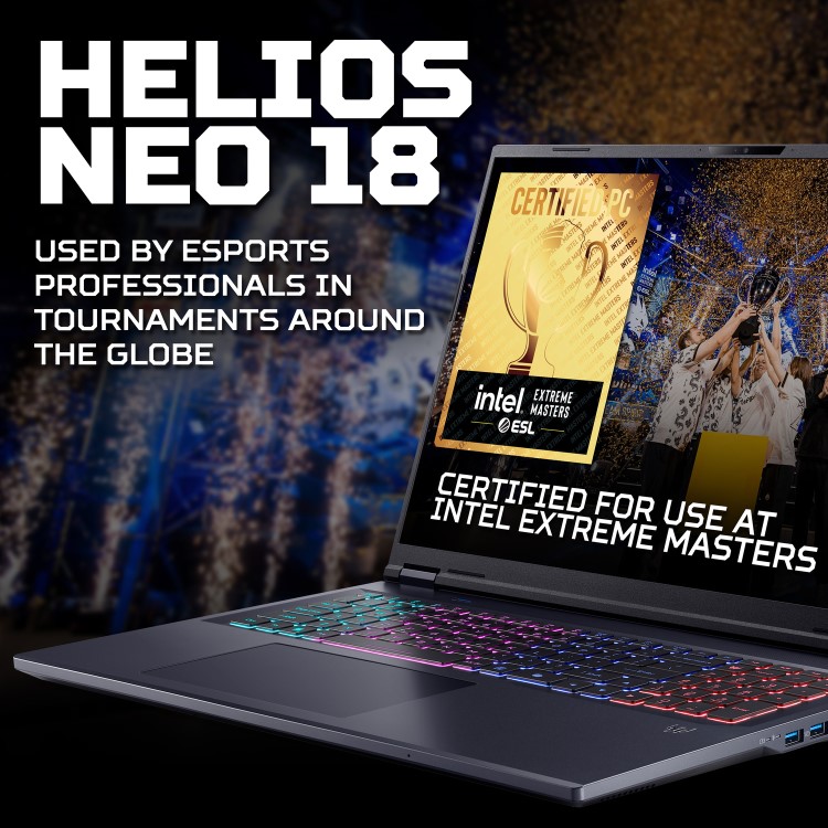 Acer Predator Helios Neo 18 AI  Intel Core Ultra 9 16GB RAM 1TB SSD RTX 5070 Ti 250Hz 18 Inch Windows 11 Gaming Laptop