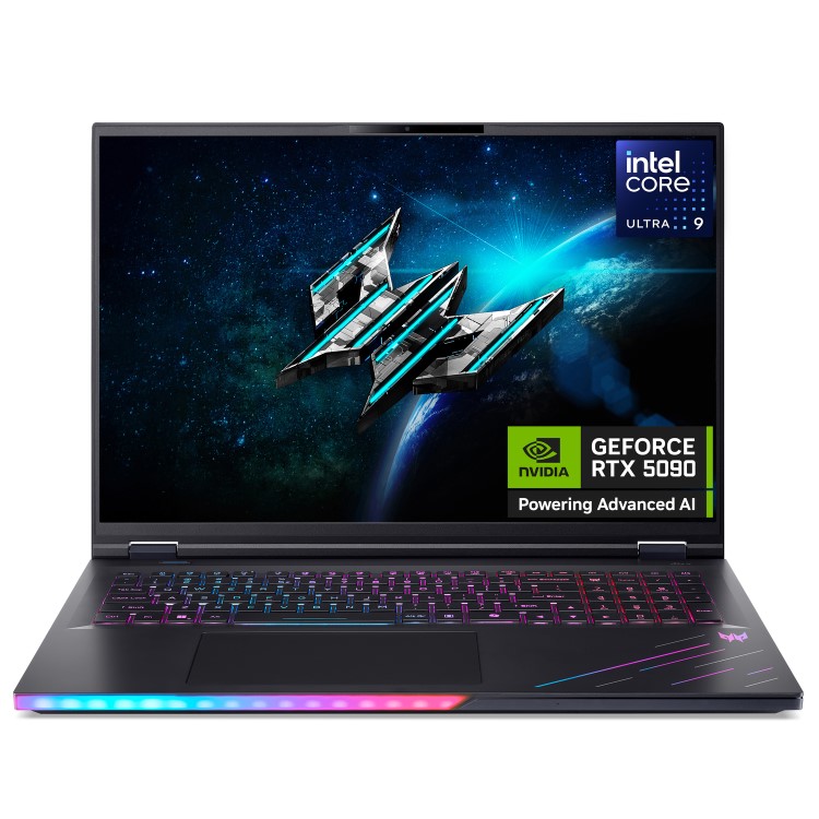 Acer Predator Intel Core Ultra 9 64GB RAM 1TB SSD RTX 5090 120Hz 18 Inch Windows 11 Gaming Laptop