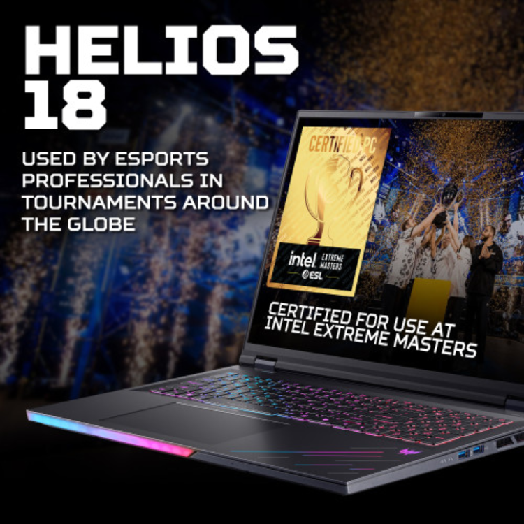 Acer Predator Helios 18 AI Intel Core Ultra 9 192GB RAM 3TB SSD RTX 5090 120Hz 18 Inch Windows 11 Gaming Laptop