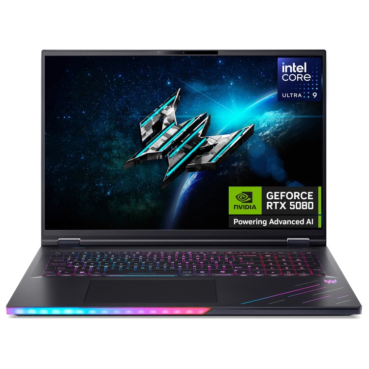 Acer Predator Intel Core Ultra 9 32GB RAM 2TB SSD RTX 5080 250Hz 18 Inch Windows 11 Gaming Laptop