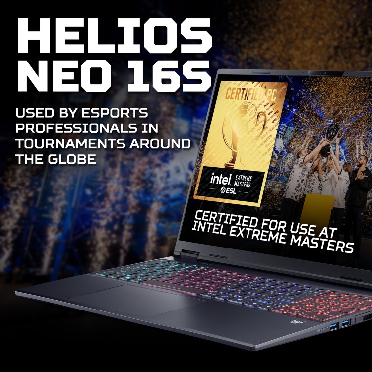 Acer Predator Helios Neo 16s Ai Intel Core Ultra 9 32GB RAM 1TB SSD GeForce RTX 5070 Ti 240Hz 16 Inch Windows 11 Laptop