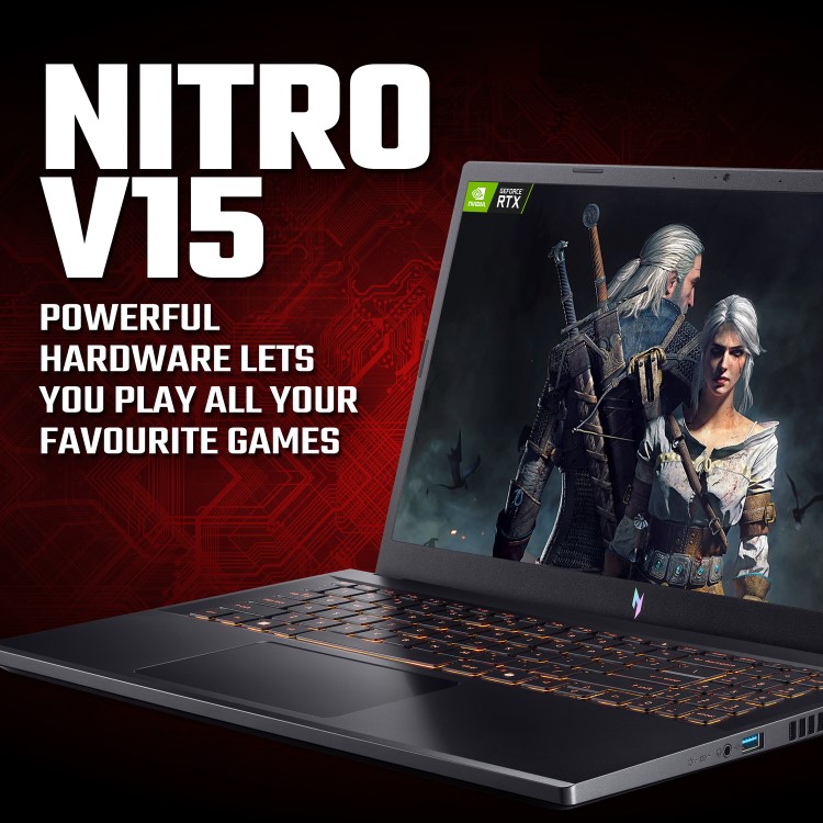 Acer Nitro V15 Intel Core i5 16GB RAM 1TB SSD RTX 5060 165Hz 15.6 Inch Windows 11 Gaming Laptop