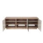UK-CF New London TV Cabinet for up to 65" TVs - Oak/Cream