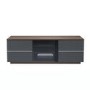 UK-CF New London TV Cabinet for up to 65" TVs - Walnut/Grey