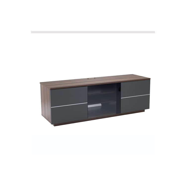 UK-CF New London TV Cabinet for up to 65" TVs - Walnut/Grey