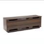 UK-CF New London TV Cabinet for up to 65" TVs - Walnut/Grey
