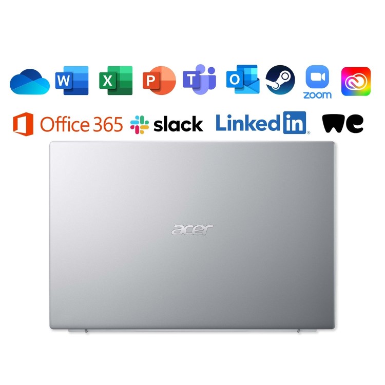 Acer Aspire 3 Core i3-1115G4 4GB 256GB SSD 17.3 Inch Windows 11 Laptop - Silver 