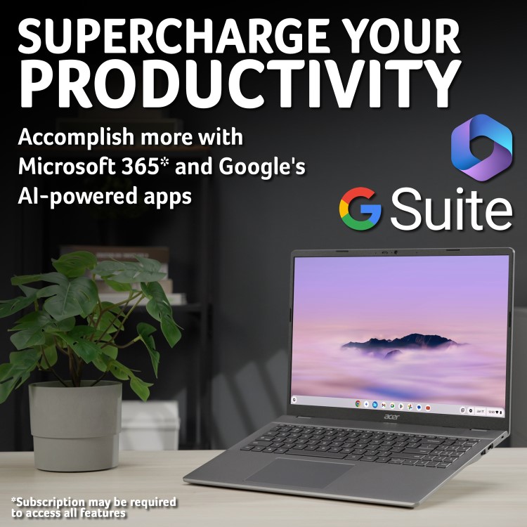 Acer Plus 516 Intel Core i3 8GB RAM 128GB SSD 16 Inch Chromebook