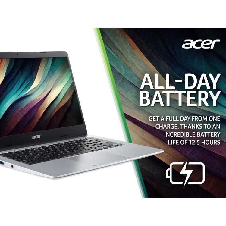 Refurbished Acer 314 CB314-1H Intel Celeron N4500 4GB 128GB 14 Inch Chromebook