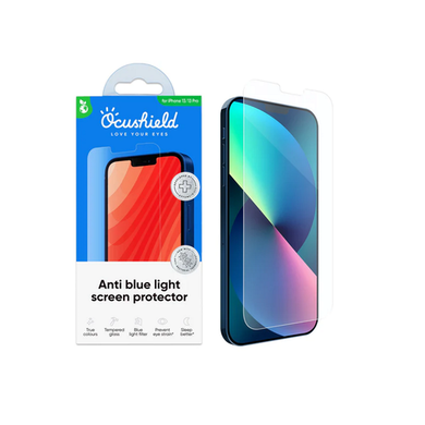 Ocushield Anti Blue Light Tempered Glass Screen Protector for iPhone 13 13 Pro and 14