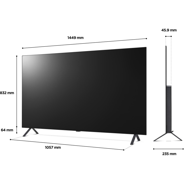 LG A2 65 Inch OLED 4K HDR Smart TV