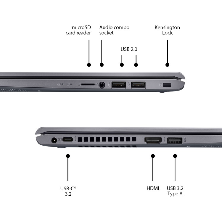 Refurbished ASUS P1411CJA Core i5 10th gen 8GB 256GB 14 Inch Windows 11 Professional Laptop