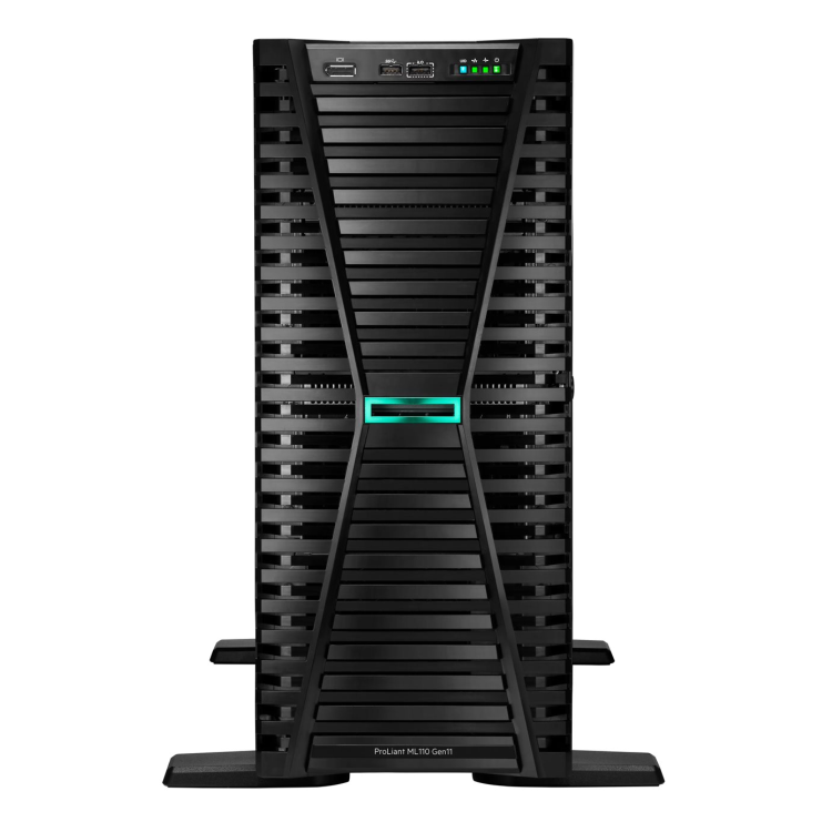 HPE ProLiant ML110 Gen11 Intel Xeon Bronze 3408U 1.8GHz 8C 16GB RAM 4TB HDD 4.5U Tower Server