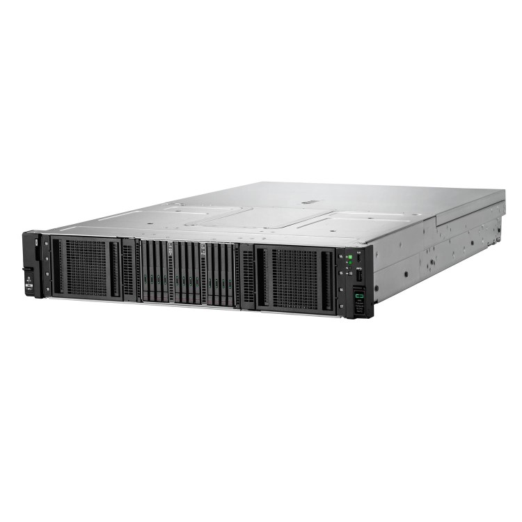 Hewlett Packard HPE ProLiant Compute DL340 Gen12 6505P 12c 1x64GB-R 8SFF MR408i-o 2x480GB SSD 2x1000W PS EU Server - This HPE pre built server includes the following_ - 1 x P69728-B21  HPE 64GB 