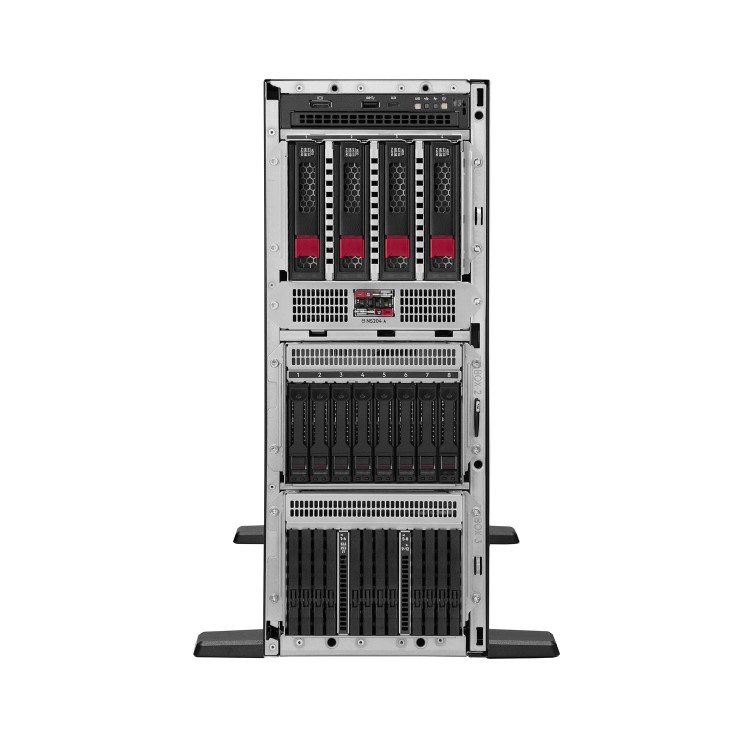 Hewlett Packard HPE ProLiant ML350 Gen12 Intel Xeon 6505P 12-Core 2.20GHz 48MB 32GB 1 x 32GB PC5-6400B RDIMM 2 x 4TB HDD 4 x Hot Plug 3.5in Large Form Factor Low Profile MR408i-o No Optical 2 x 1000W 