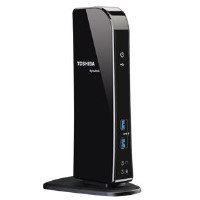 Toshiba Dynadock USB 3.0 - HDMI DVI & VGA - Glossy Black