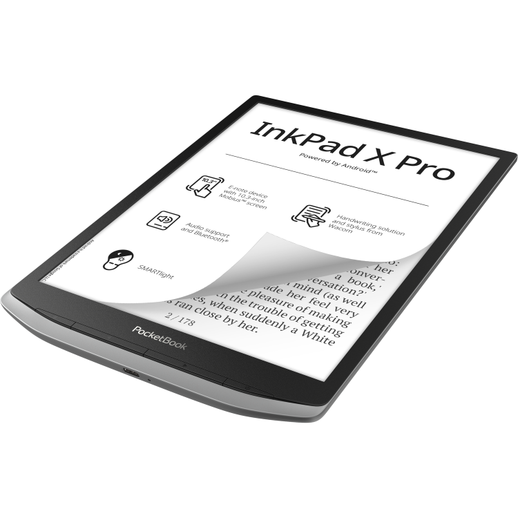 PocketBook InkPad X Pro Mist Grey 10.3" 32GB Wi-Fi e-Reader
