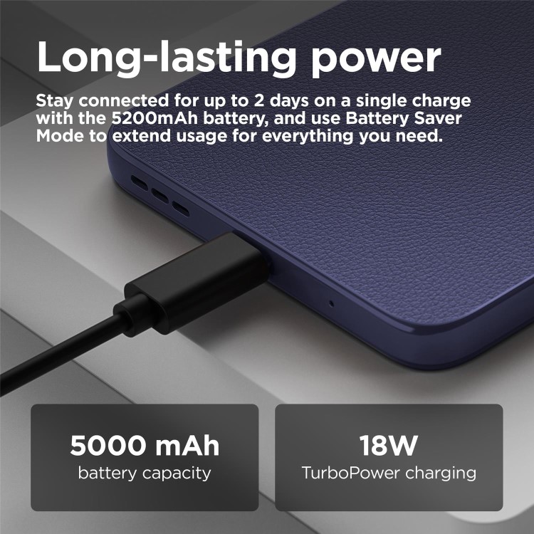 Motorola Moto E15 Fresh Lavender 6.67" 64GB 4G Unlocked & SIM Free Smartphone