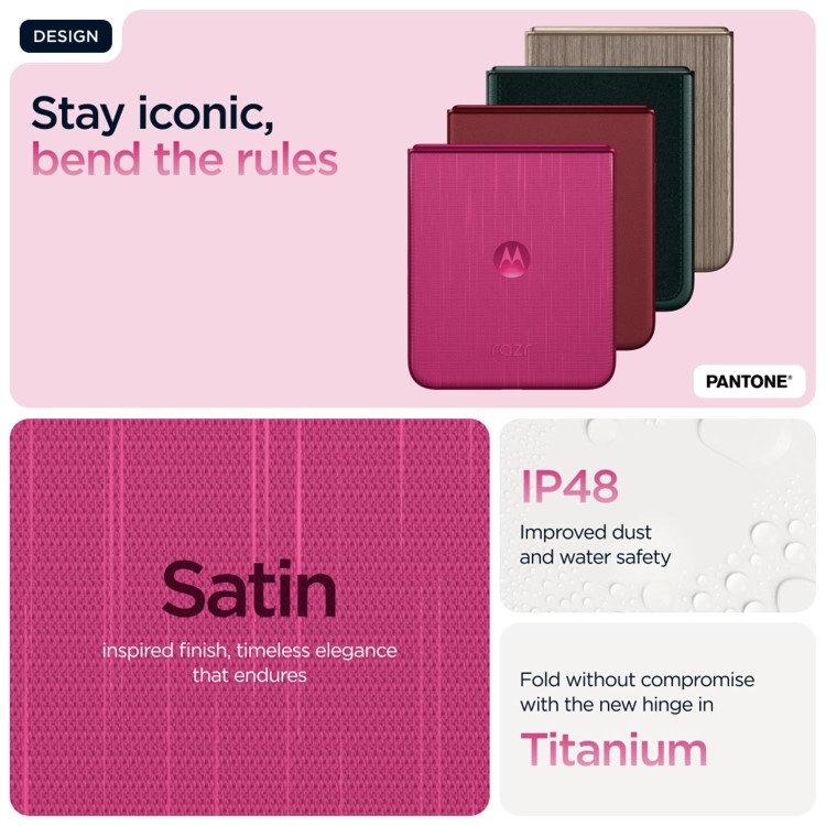 Motorola Razr 60 Ultra Pantone Cabaret 7" 512GB 5G Unlocked & SIM Free Smartphone