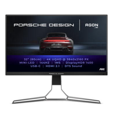 AOC Porsche Design 31.5" 4K UHD IPS HDR Monitor 