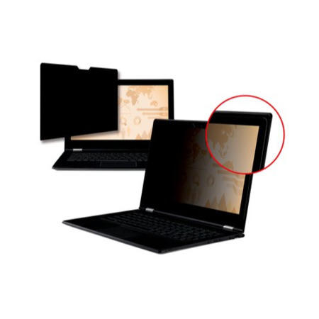 3M Black Frameless Privacy Filter for Edge-to-Edge 15.6" Widescreen Laptop