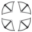 PFBD77PG ProFlight Echo Prop Guards - X4