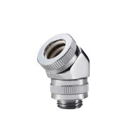 Phanteks 12mm Hard Tube Adapter 45 - Chrome Phanteks 12mm Hard Tube Adapter 45 - Chrome