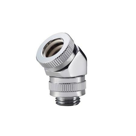 Phanteks 12mm Hard Tube Adapter 45 - Chrome