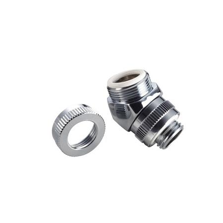 Phanteks 12mm Hard Tube Adapter 45 - Chrome
