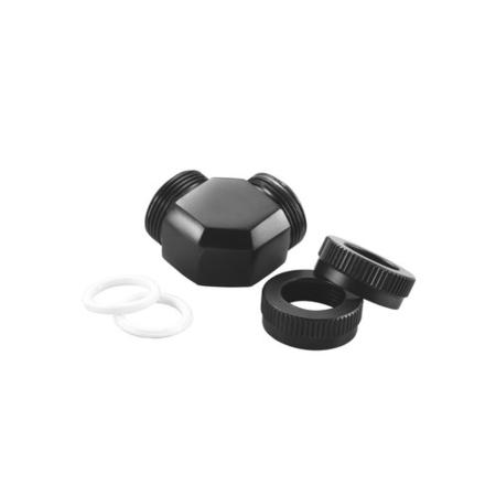 Phanteks 12mm Hard TubeAdapter 90 - Black