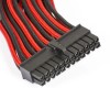 Phanteks 24-Pin ATX Cable Extension 50cm - Sleeved Black &amp; Red