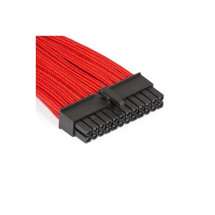 Phanteks 24-Pin ATX Cable Extension 50cm - Sleeved Red