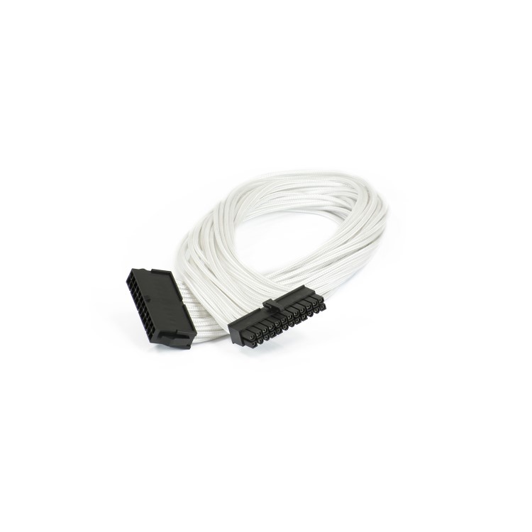 Phanteks 24-Pin ATX Cable Extension 50cm - Sleeved White